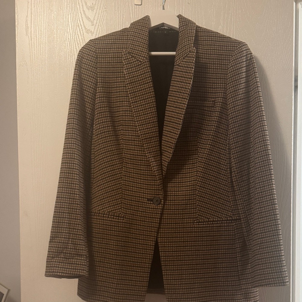 Express Brown Checkered Men's Blazer